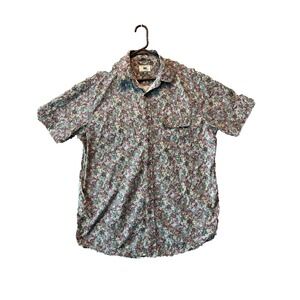 Paradise City Provisions Floral Button Up Shirt Men's 100% Cotton